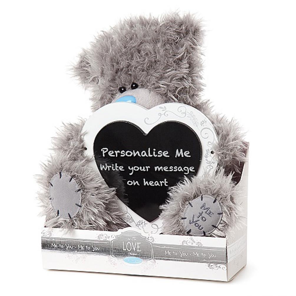 9" Personalise Your Own Heart Plaque Me To You Bear Extra Image 1